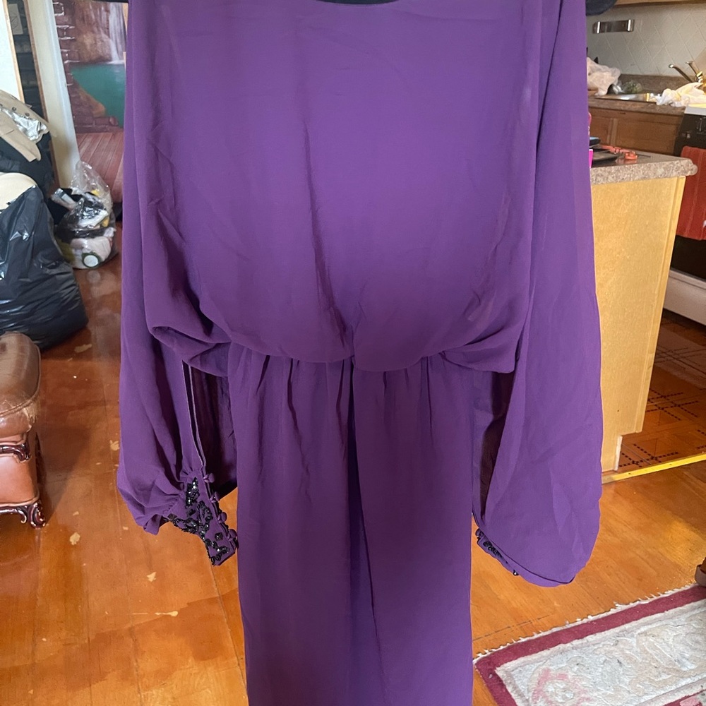 Elegant Purple Women's Dress